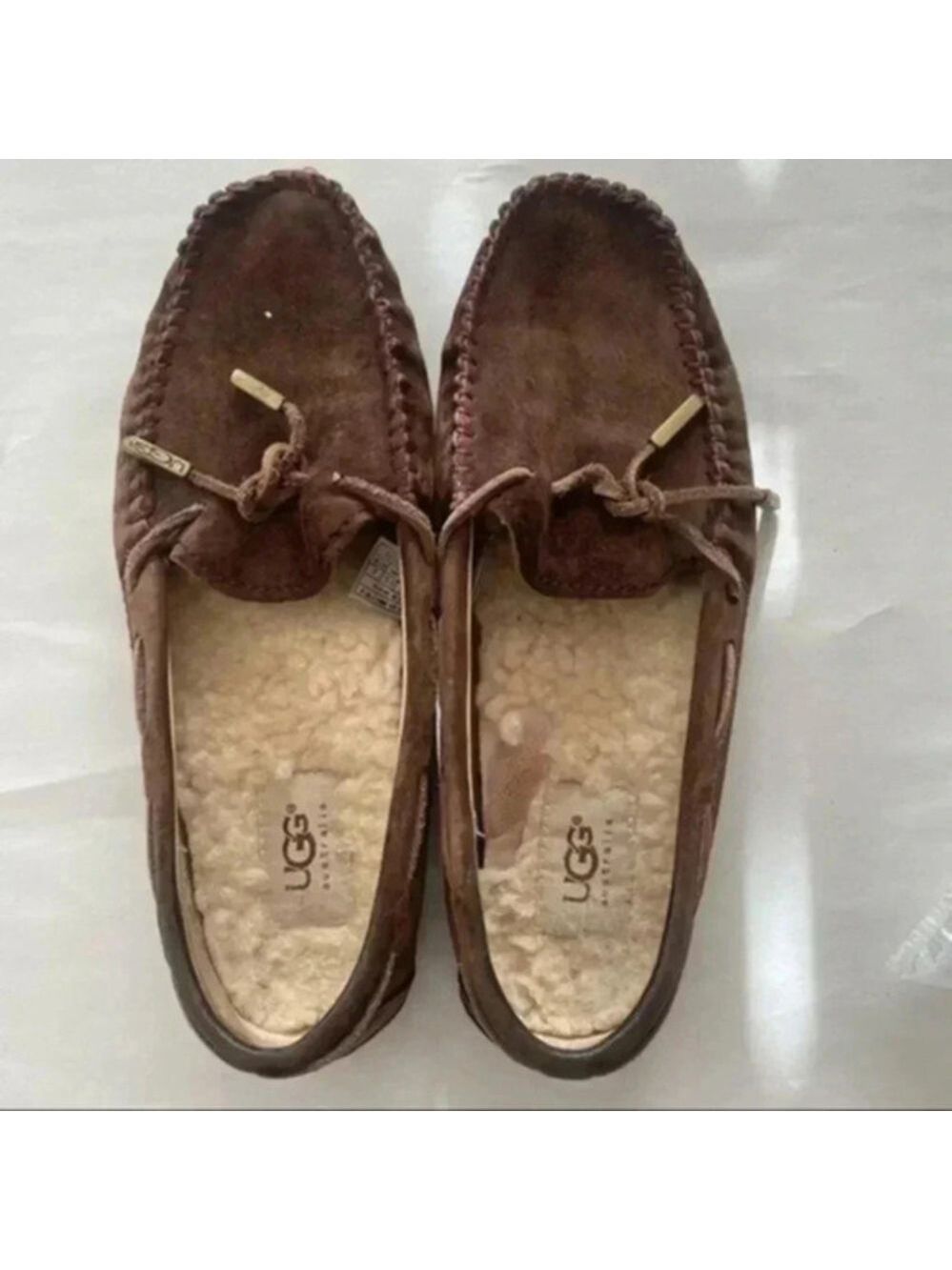 Ugg Australia Ansley 1650 chestnut slippers, womens USA 7